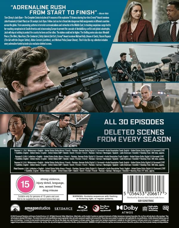 Tom Clancy's Jack Ryan - The Complete Series (Blu-ray) (8 disc) (Import)