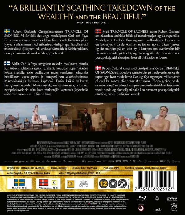 Triangle of Sadness (Blu-ray)