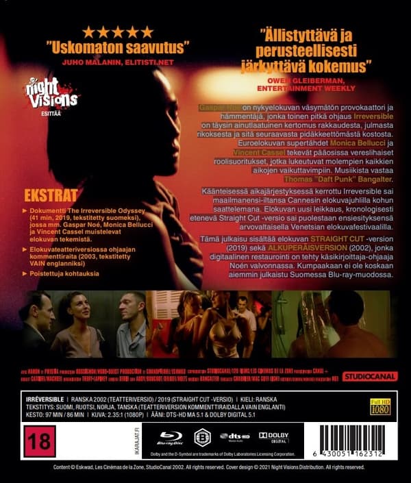 Irreversible Original - Straight Cut (Blu-ray)