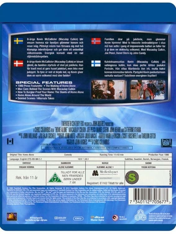 Yksin kotona (Blu-ray)