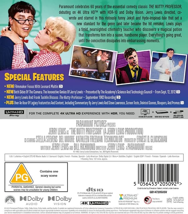 The Nutty Professor (4K Ultra HD) (Import)