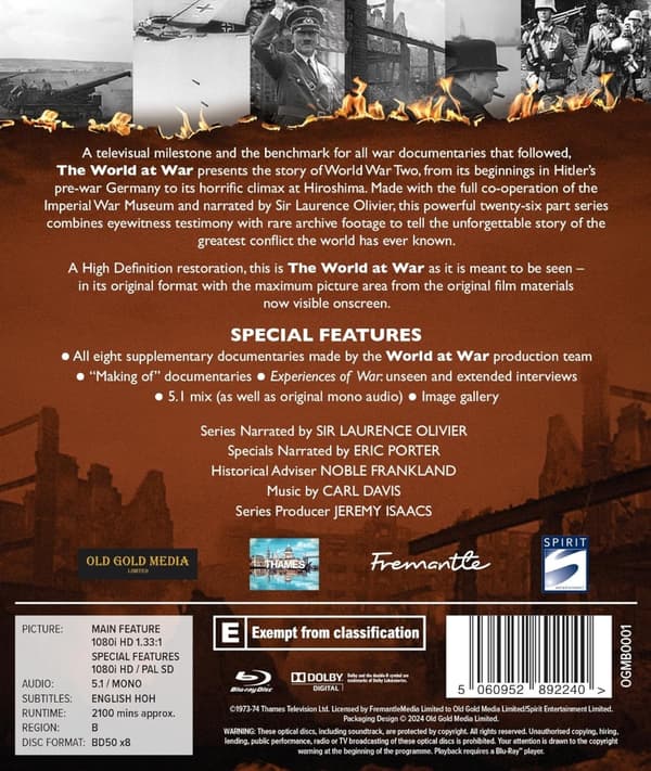 The World at War (Blu-ray) (8 disc) (Import)