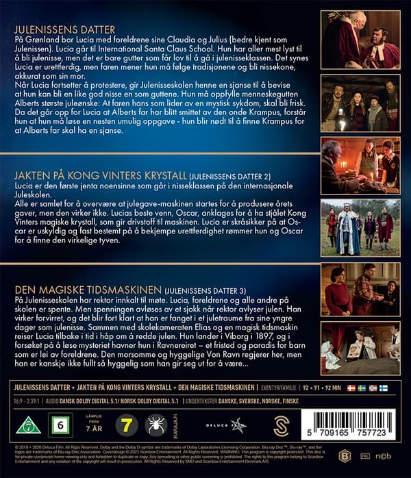 Julenissens Datter Trilogiboks (Blu-ray)