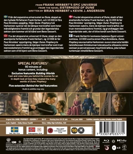 Dune: Prophecy Sæson 1 (Blu-ray)