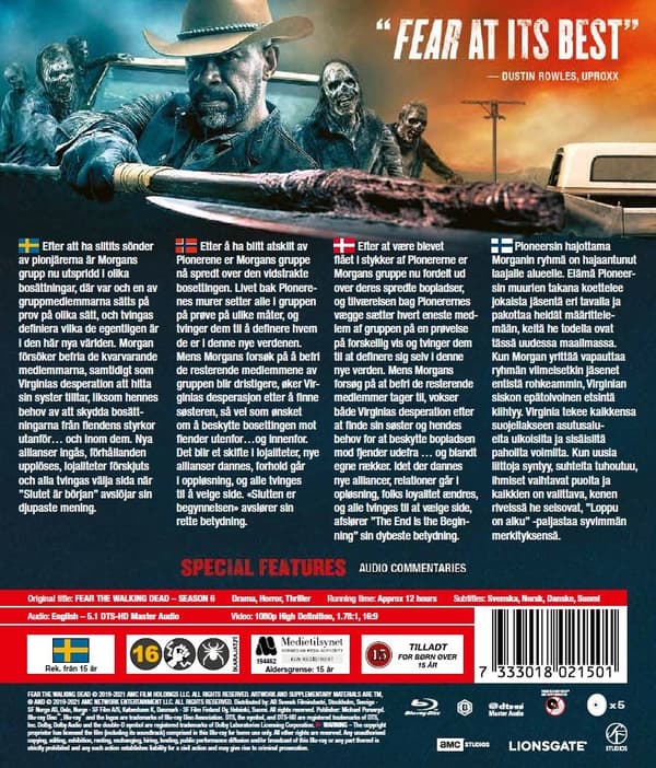 Fear the Walking Dead - Sæson 6 (Blu-ray) (5 disc)