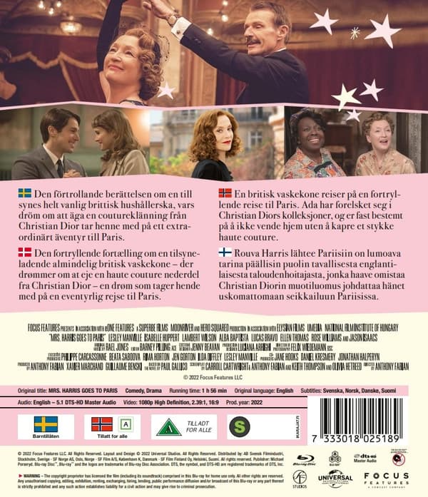 Mrs. Harris Goes to Paris (Blu-ray)