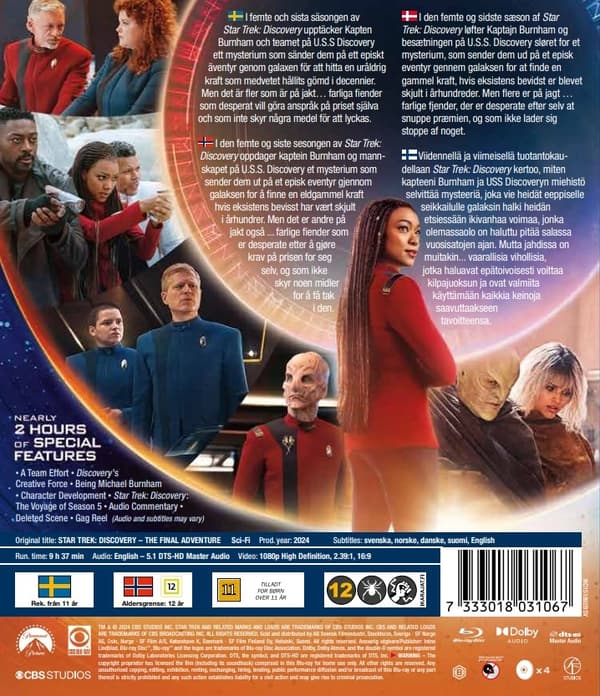 Star Trek Discovery - Sæson 5 (Blu-ray) (4 disc)