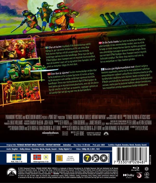 Teenage Mutant Ninja Turtles: Mutant Mayhem (Blu-ray)