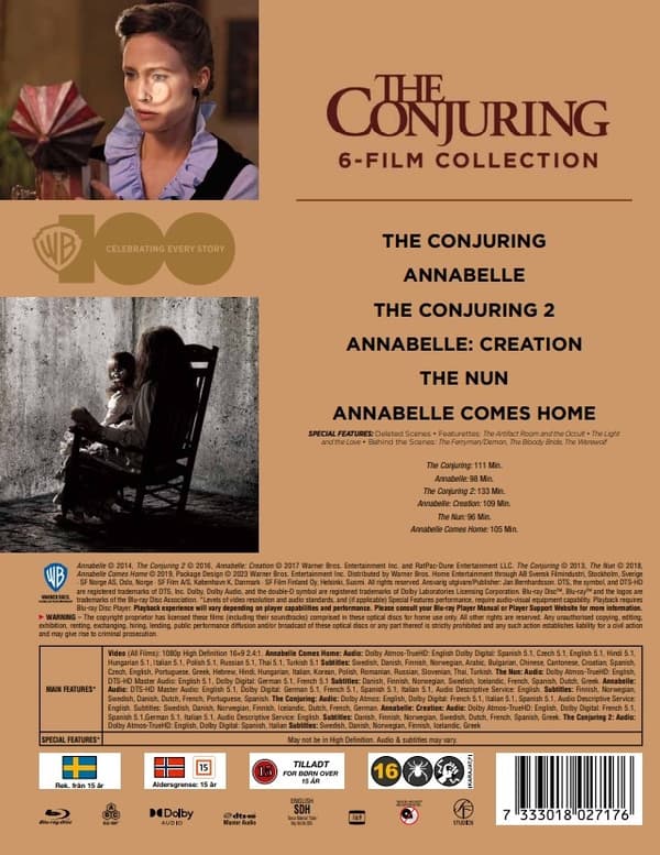 The Conjuring 6 Film Collection (Blu-ray) - Limited WB100 Edition