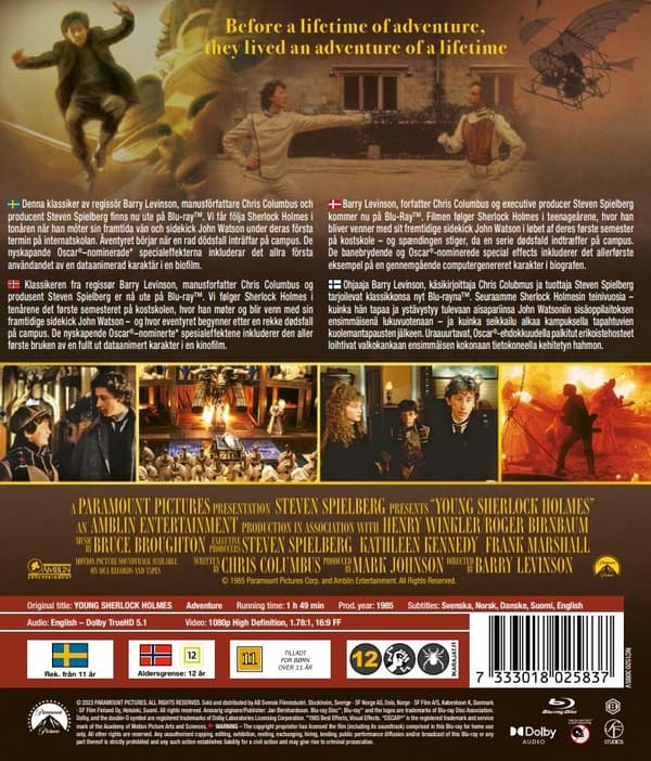 Young Sherlock Holmes (Blu-ray)