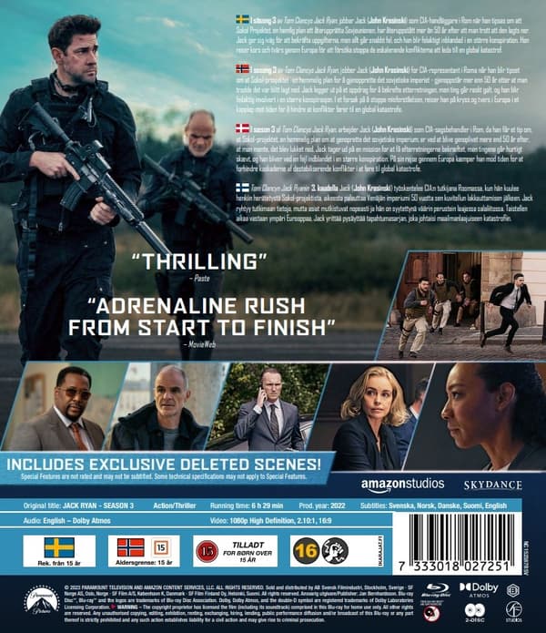 Jack Ryan - Sesong 3 (Blu-ray)