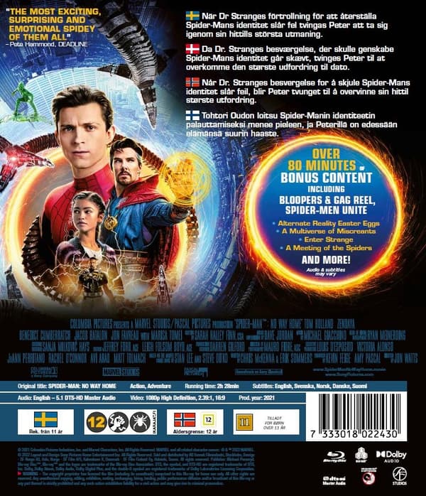 Spider-Man: No Way Home (Blu-ray)