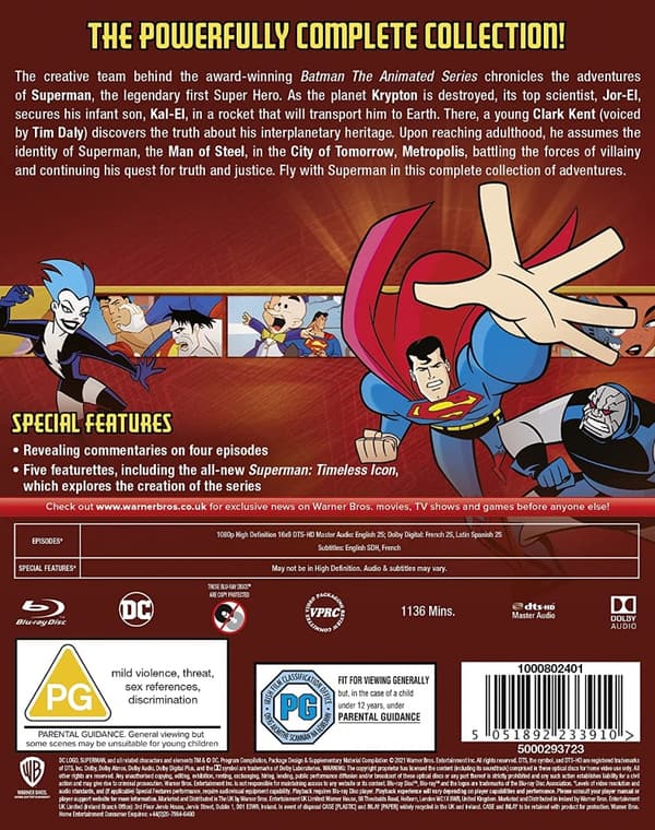 Superman: The Complete Animated Series (Blu-ray) (6 disc) (Import)