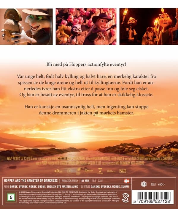 Hopper - Jakten Mørkets Hamster (Blu-ray)