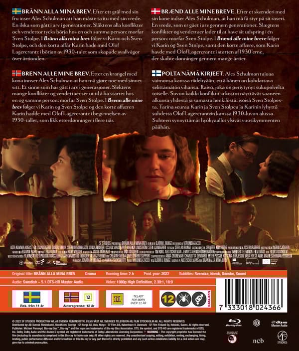 Bränn Alla Mina Brev (Blu-ray)