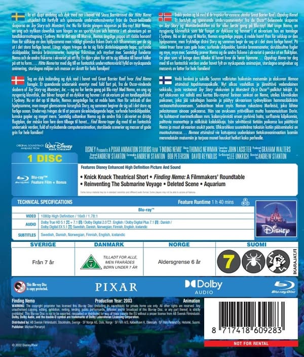 Find Nemo  (Blu-ray)