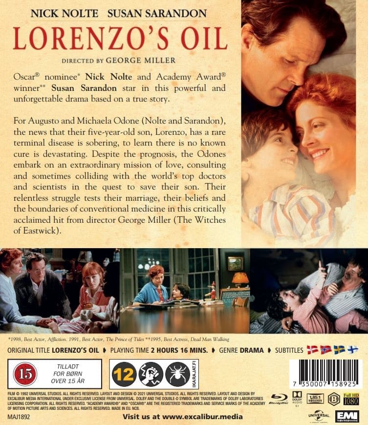 Lorenzo #39 s Oil (Blu ray) CDON