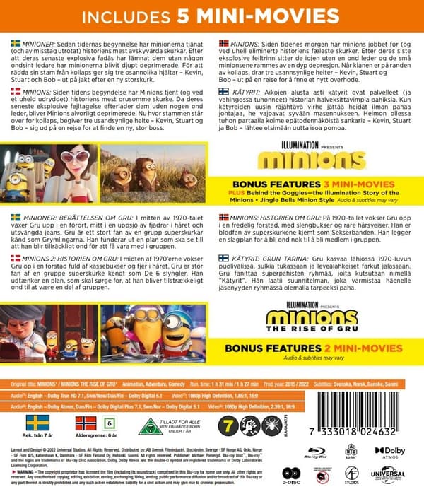 Minions 1-2 (Blu-ray)