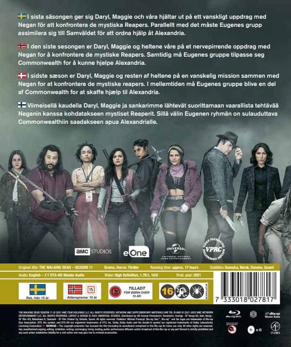 The Walking Dead - Kausi 11 (Blu-ray) (6 disc)