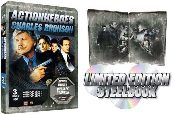 Charles Bronson Action Heroes: Family of Cops - Limited Steelbook (4 disc)