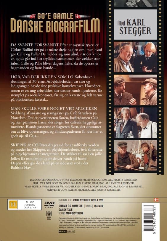 Karl Stegger - Go'e Gamle Danske Biograffilm (4 disc)