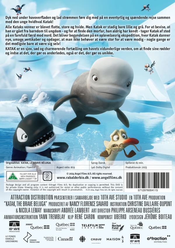Katak - Den Lille Modige Hval (DVD)