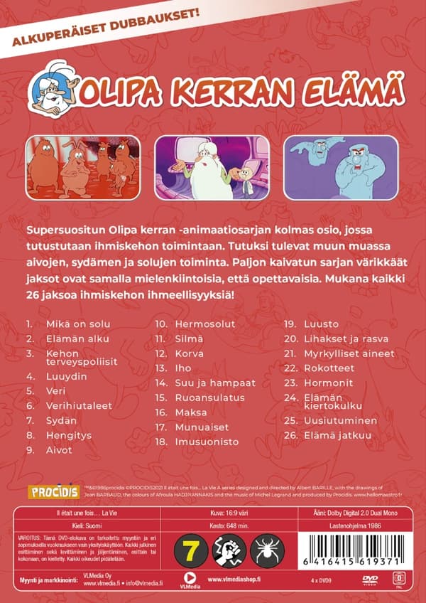 Olipa kerran elämä (4 disc)