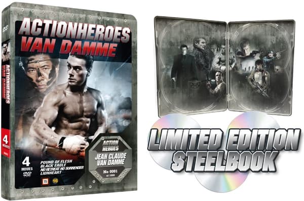 Jean Claude Van Damme Action Heroes - Limited Steelbook (4 disc)