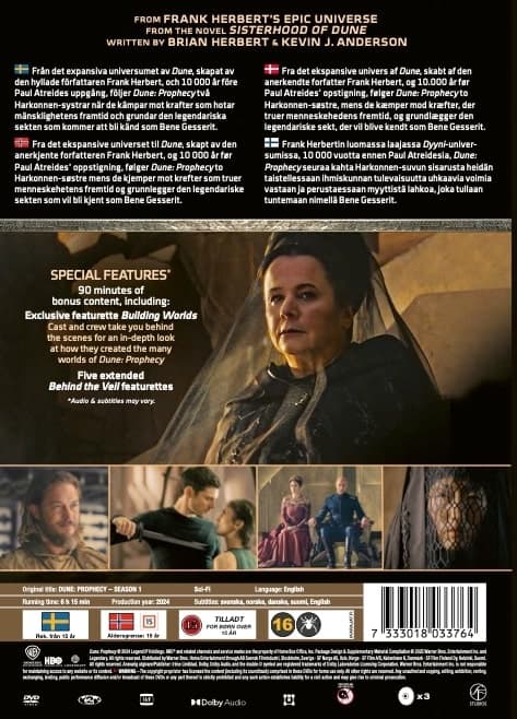 Dune: Prophecy Kausi 1 (DVD)