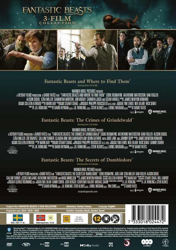 Fantastic Beasts 3 Film Collection