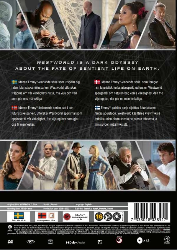 Westworld - Sesong 1-4 (12 disc)