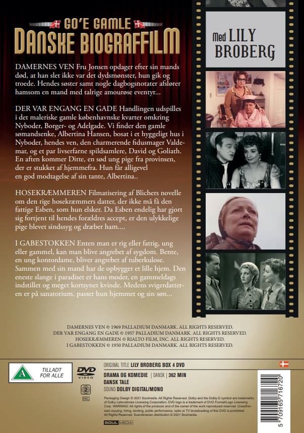 Lily Broberg - Go'e Gamle Danske Biograffilm (4 disc)