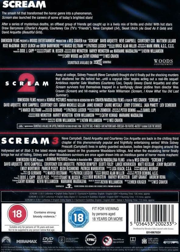 Scream Trilogy (3 disc) (Import)