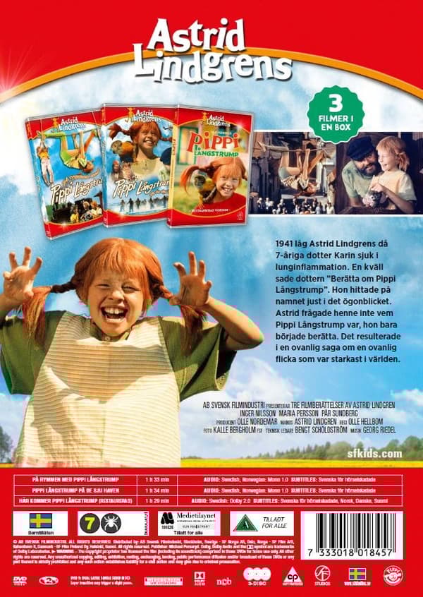 Här Kommer Pippi Långstrump Box (3 disc)