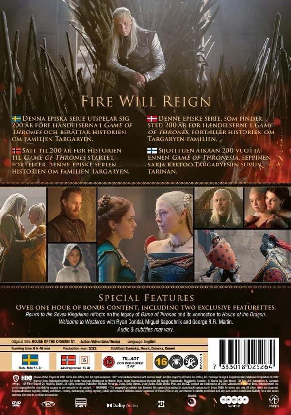 House of the Dragon - Kausi 1 (5 disc)