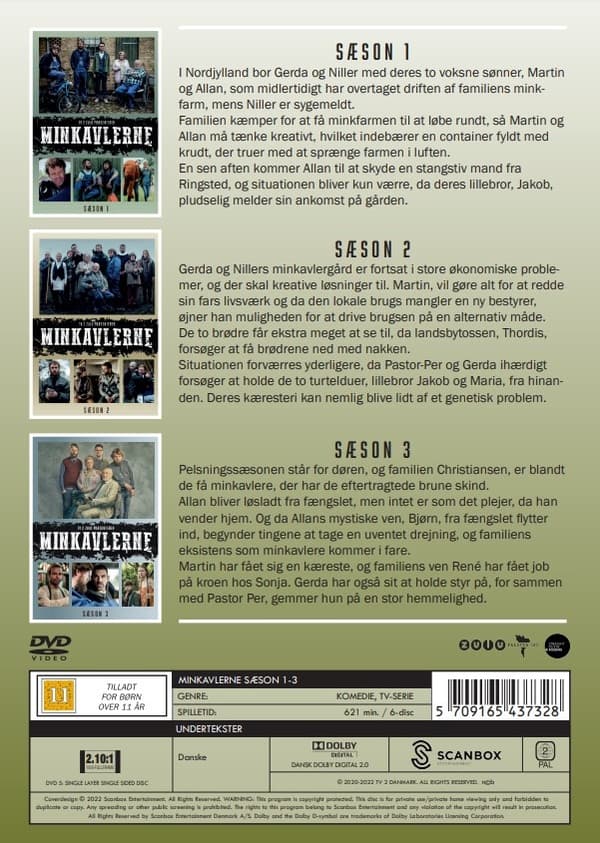 Minkavlerne - Sæson 1-3 (6 disc)