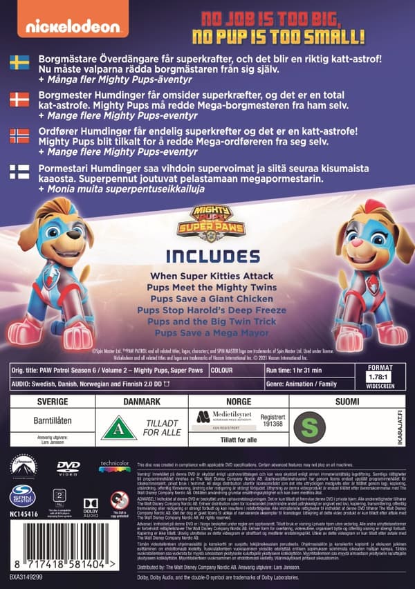 Paw Patrol - Sæson 6: Vol 2