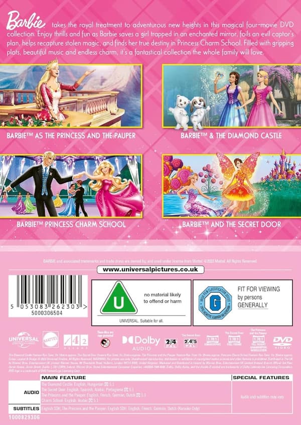 Barbie Princess Collection (4 disc) (Import)