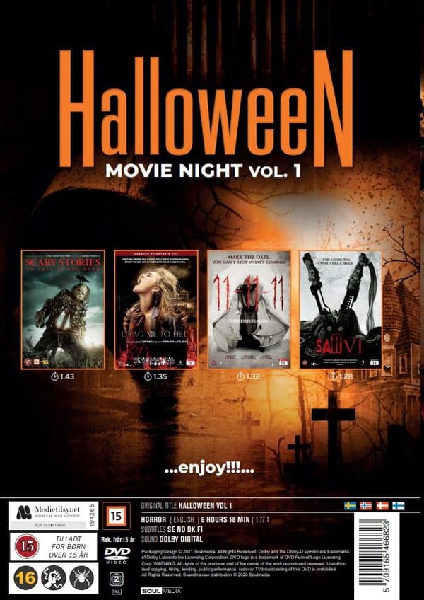 Halloween Movie Night: Vol 1 (4 disc)