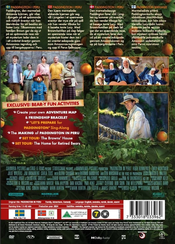 Paddington i Peru (DVD)