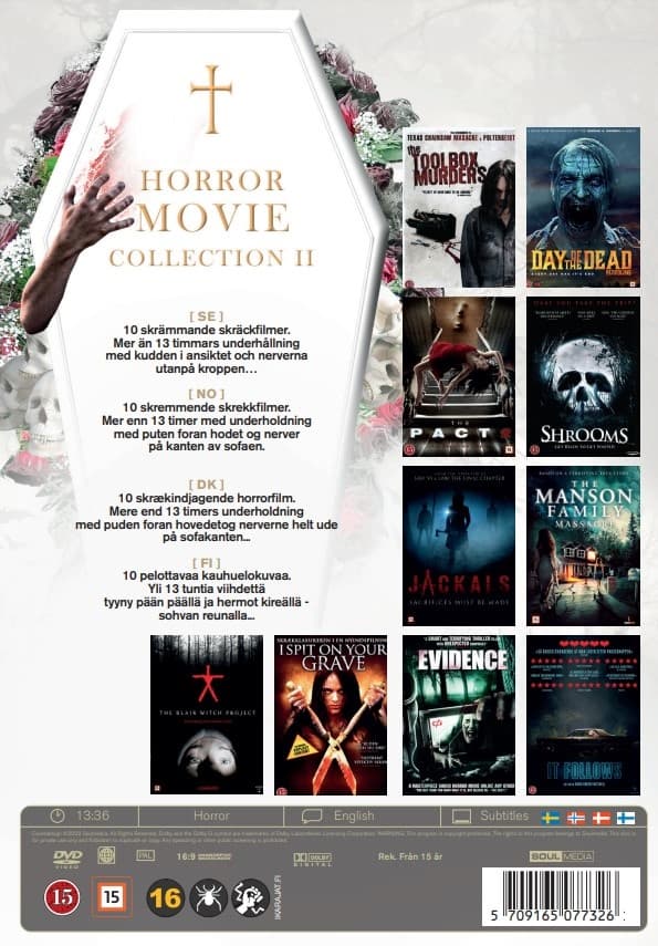 Horror Movie Collection - Vol: 2 (10 disc)