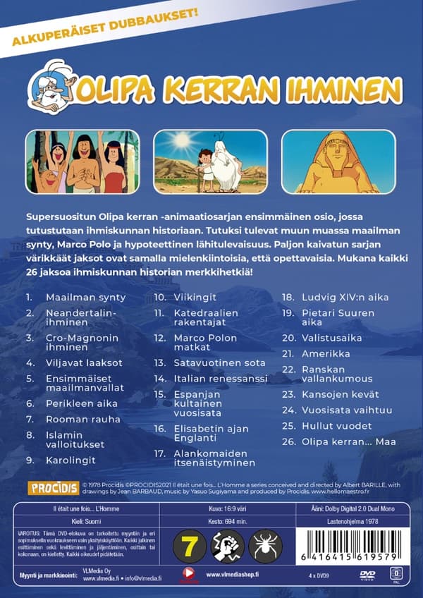 Olipa kerran ihminen (4 disc)