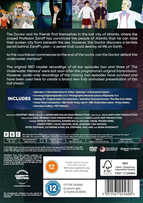 Doctor Who: The Underwater Menace (Import)
