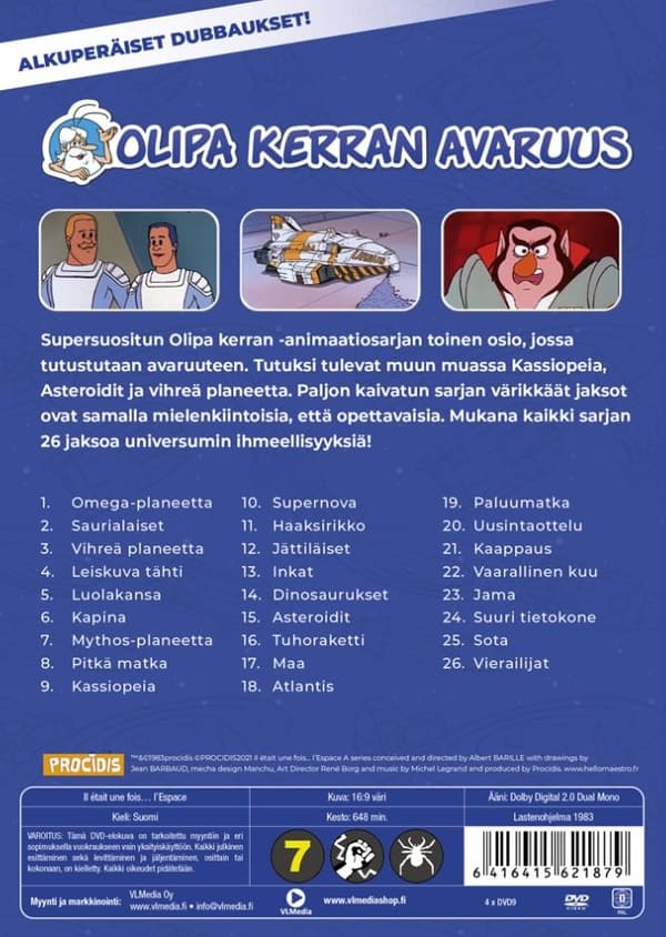 Olipa kerran avaruus (4 disc)