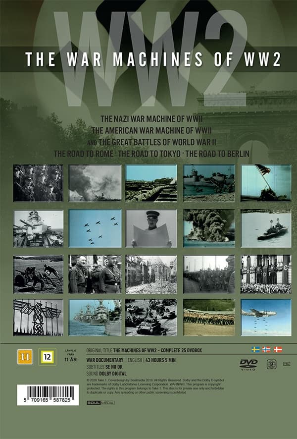 The War Machines Of WW2 (25 disc)