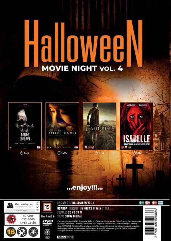 Halloween Movie Night: Vol 4 (4 disc)