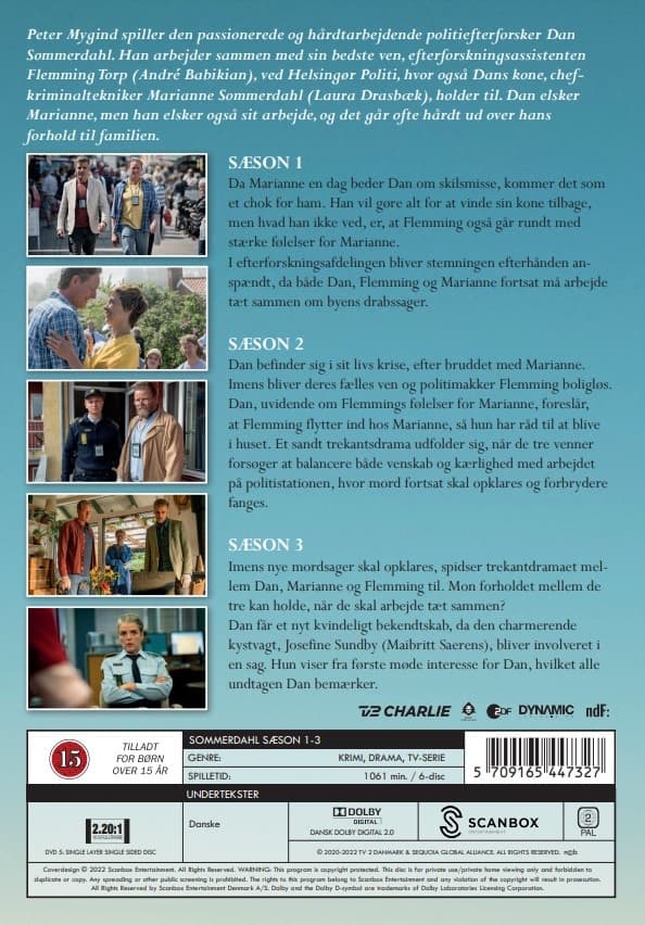 Sommerdahl - Kausi 1-3 (6 disc)