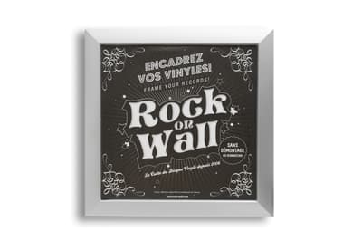 LP frame / Rock on Wall - Silver (1-pack)