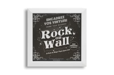 LP frame / Rock on Wall - White (1-pack)