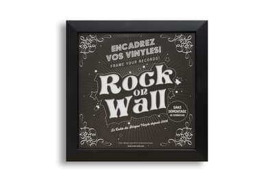 LP frame / Rock on Wall - Black (1-pack)
